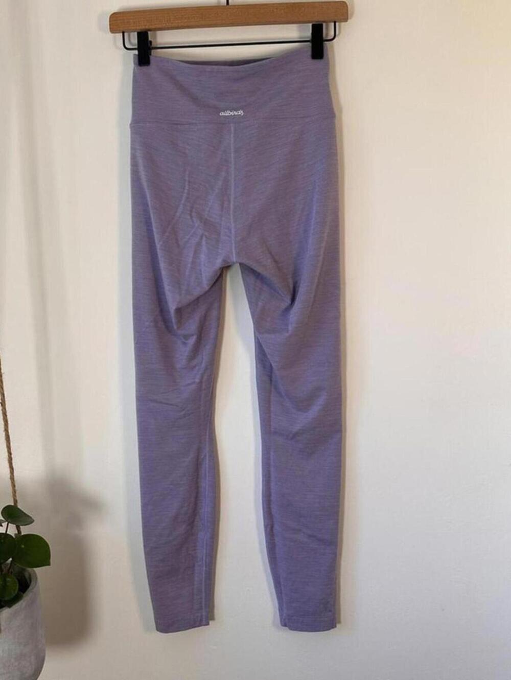 allbirds Women’s Size S Purple Hush High Rise Natural Flow Active Leggings Wool - Picture 3 of 8